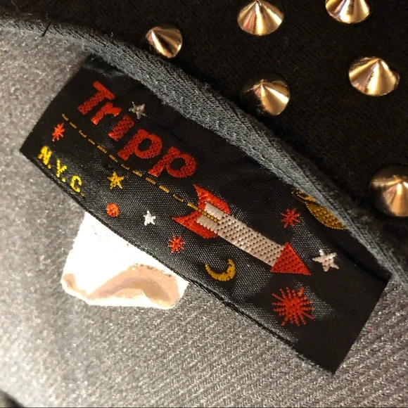 Tripp NYC Vintage 1988 Studded Nightclub Lycra Dress M - Picture 4 of 16